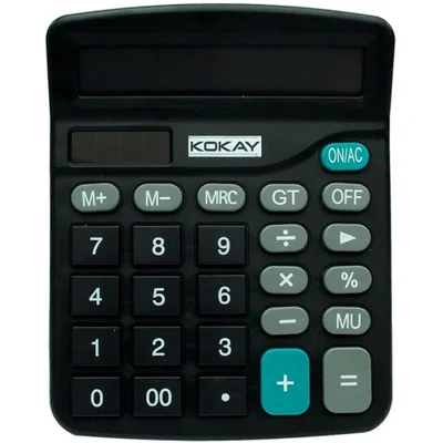 Calculadora De Mesa 12 Digitos Preta