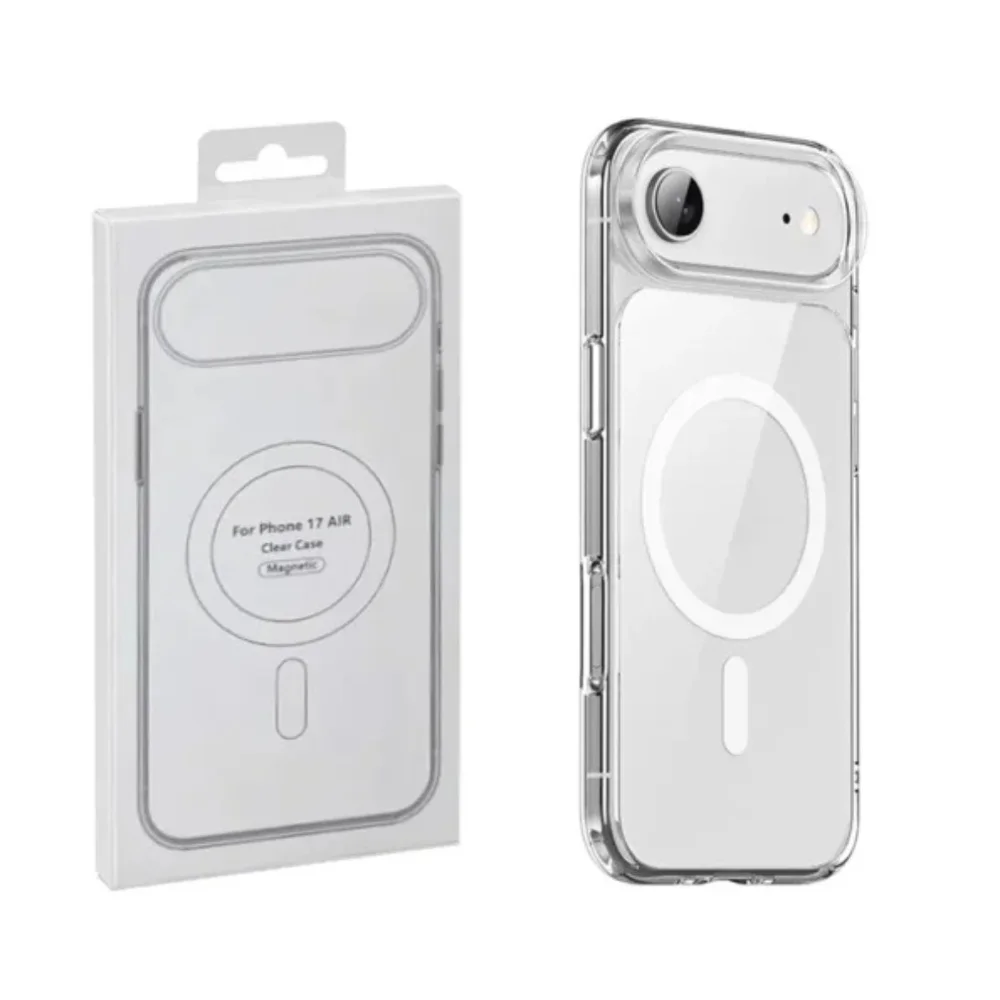 Imagem 5 de 5 do produto Capa Transparente Iph 17 Air Magsafe E Bordas Altas