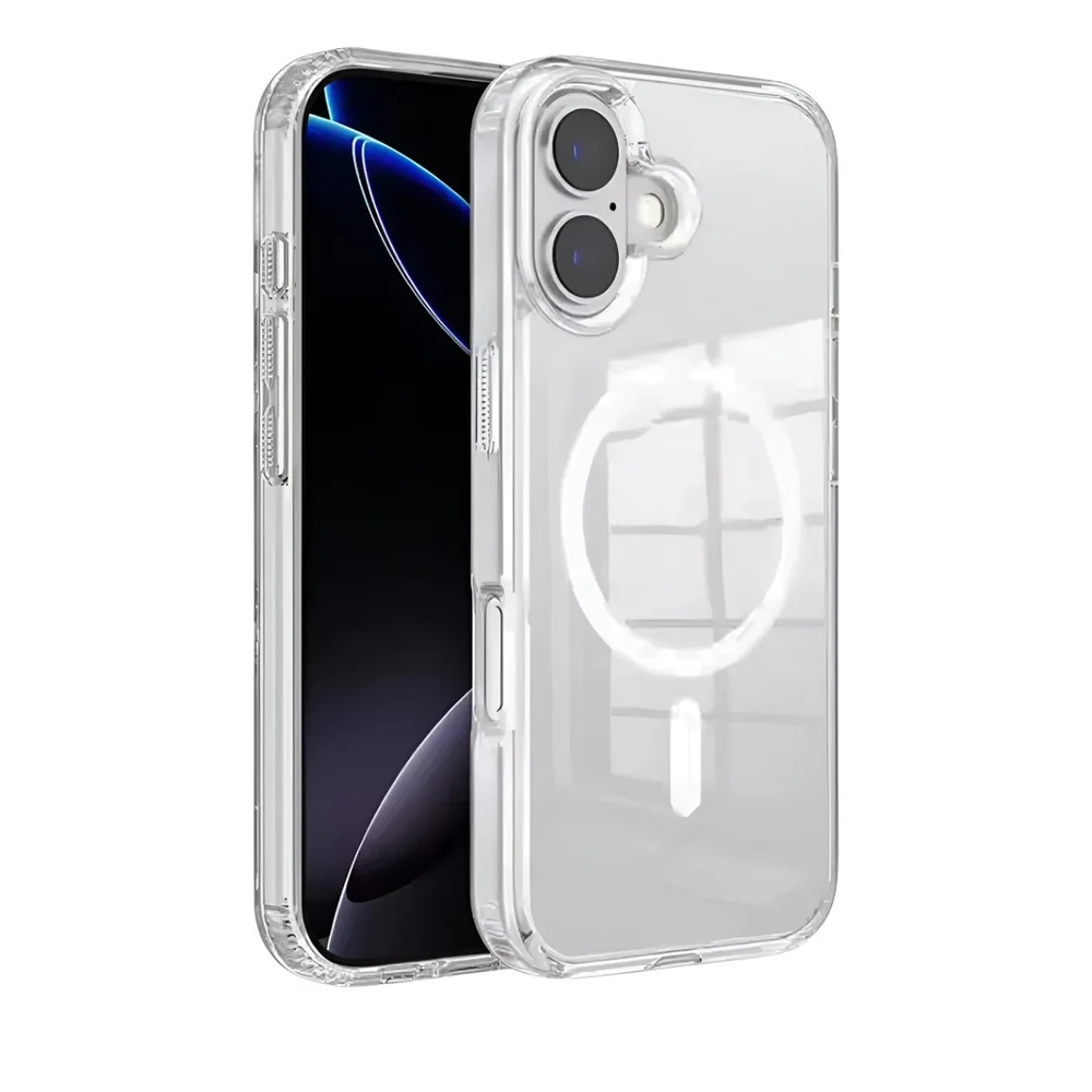 Imagem 2 de 5 do produto Capa Cristal Transparente Iph 17 | Indução | Bordas Reforçadas