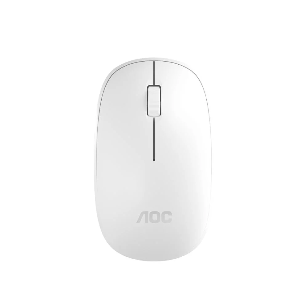 Imagem 4 de 5 do produto Mouse Óptico Sem Fio Wireless 2.4 Ghz 1600 Dpi - Branco - Aoc