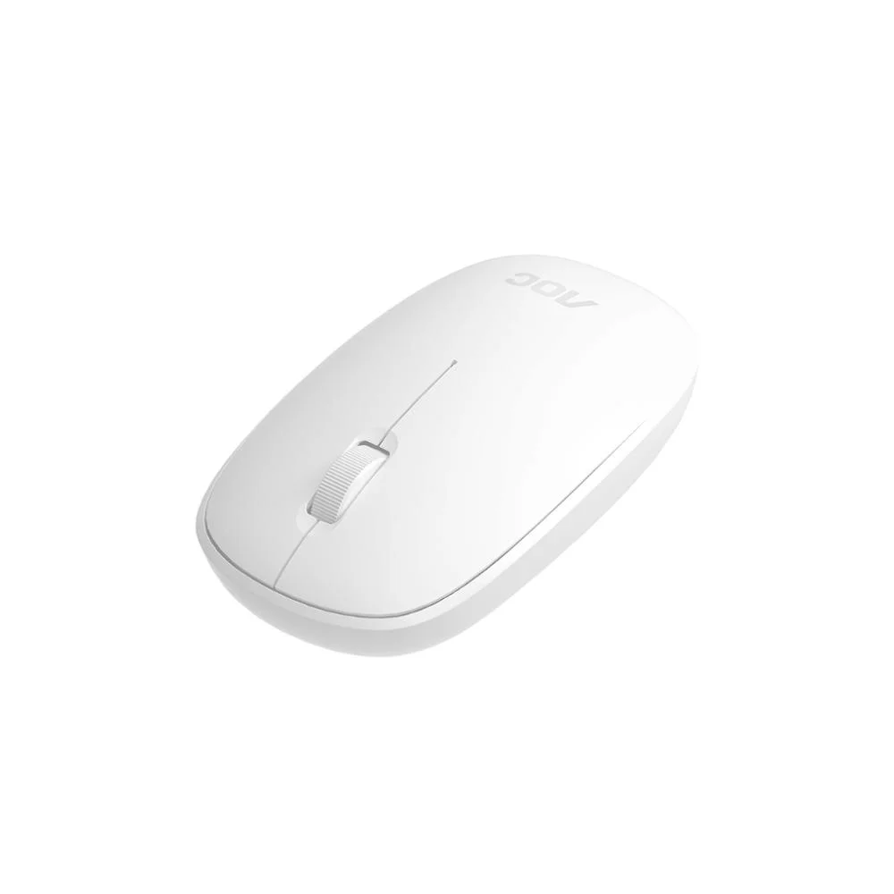 Imagem 5 de 5 do produto Mouse Óptico Sem Fio Wireless 2.4 Ghz 1600 Dpi - Branco - Aoc
