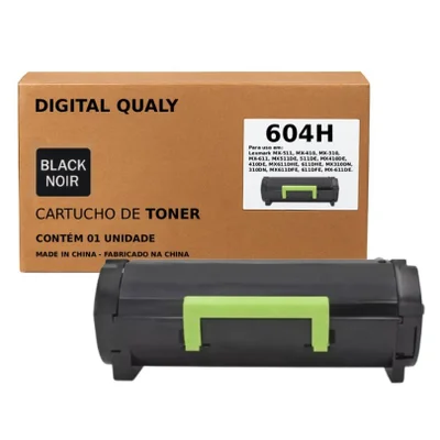 Toner Compatível Para Lexmark Mx310dn Mx410de Mx511de Mx611dhe 604h Tinta Preto