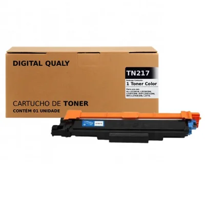 Toner Tn217 Ciano P/ TN217 HL-L3210 HL-L3210CW DCP-L3551 DCP-L3551CDW MFC-L3750 MFC-L3750CDW