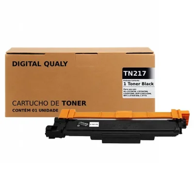 Toner Tn217 Preto P/ TN217 HL-L3210 HL-L3210CW DCP-L3551 DCP-L3551CDW MFC-L3750 MFC-L3750CDW