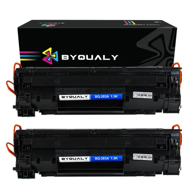 Kit 2x Toner Byqualy Compatível Hp 283a Cf283a 83a m127 m127fn m125a