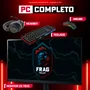 PC Gamer Completo Bluepc Frag, Amd Ryzen 5 5500, Radeon Rx 6600 8GB, B450, 16gb Ddr4, SSD 512gb Nvme, Monitor 23" 75hz, Kit Gamer - Pgbp-fra244