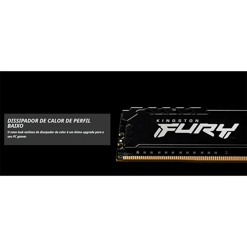 Imagem 3 de 4 do produto Memória Ram Kingston Hyperx Fury Beast Ddr4 16gb 2666mhz Cl16 Udimm – Desktop