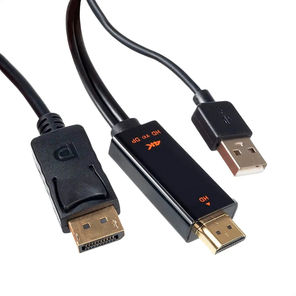 Imagem 2 de 3 do produto Cabo Adaptador HDMI Para Displayport 4k