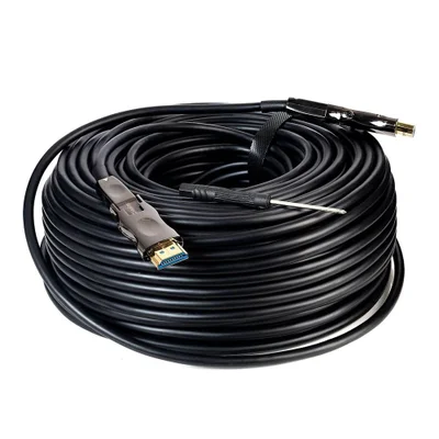 Cabo 2 Em 1 HDMI 2.0, 4k, Fibra Óptica - Ponta Desmontável 100 Mt 100 Mt