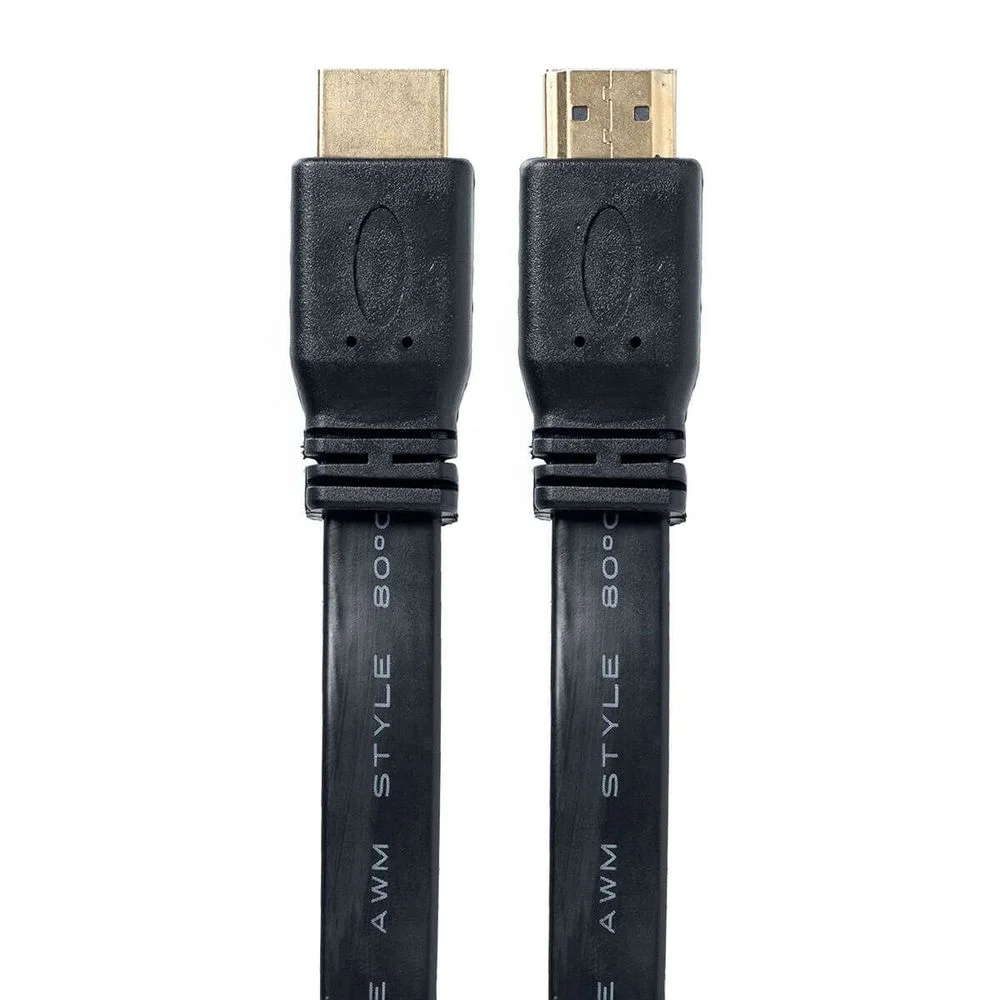Imagem 3 de 3 do produto Cabo HDMI Flat Versão 2.0 4k High Speed 19 Pinos  5 Metros 5 Mt