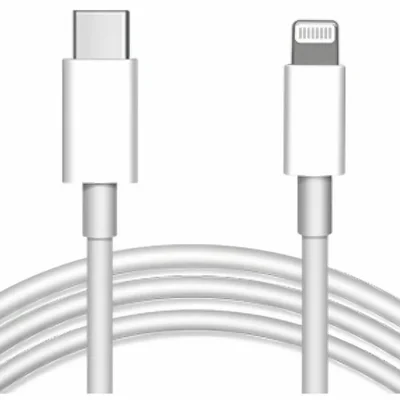 Cabo Usb C Lightning 20w Turbo P/ Iphone 11 12 13 14 Pro Max Branco