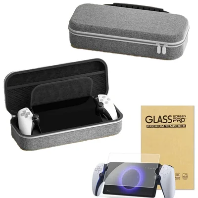 Case Estojo Rígido Para Ps5 Portal Bolsa + Pelicula Vidro