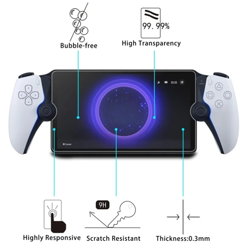 Imagem 3 de 5 do produto Case Estojo Rígido Para Ps5 Portal Bolsa + Pelicula Vidro