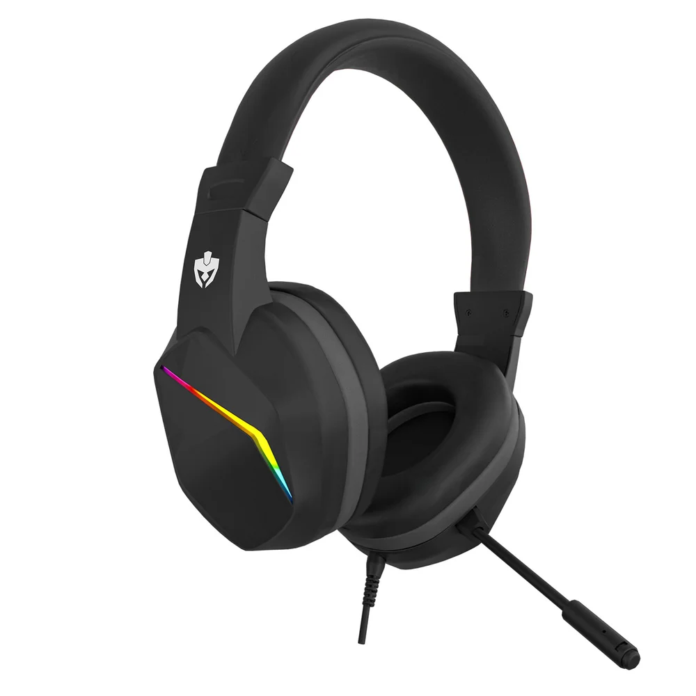 Imagem 2 de 5 do produto Headset Gamer Evolut Rocker,  Driver 40mm,  Cabo Usb, Iluminação RGB, Microfone - Eg310