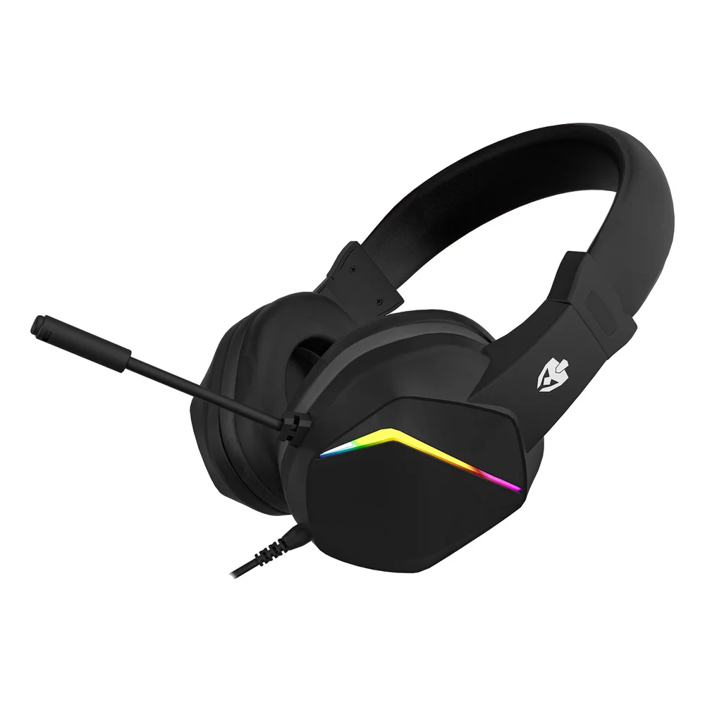 Imagem 3 de 5 do produto Headset Gamer Evolut Rocker,  Driver 40mm,  Cabo Usb, Iluminação RGB, Microfone - Eg310