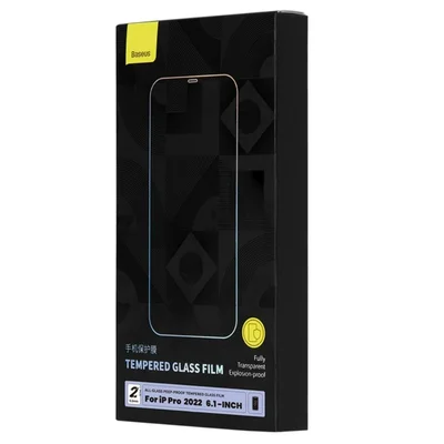 Película De Vidro Temperado Nanocrystal Peep-proof Da Baseus (à Prova De Poeira E Celular) De 0,3 Mm Para Ipad Pro 6,1 " 2022 Transparente (pacote Com 2) (incluindo: Kit De Limpeza*2 + Ferramenta De Aplicação De Película À Prova De Poeira*1)