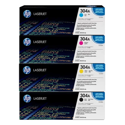 Kit Toner Cc530a Cc531a Cc532a Cc533a 304a P/ Cp2025 Cm2320