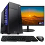 Computador Completo Tob Intel Core i3 SSD 240GB Memória 8GB WINDOWS 10 Pro Trial + Teclado E Mouse + Monitor 19” Desktop
