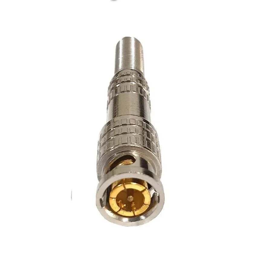 Imagem 2 de 3 do produto Conector Bnc Com Mola Parafuso Rg 95 Gold