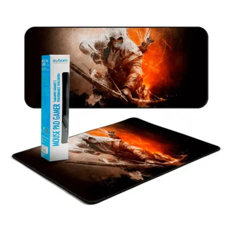 Imagem 2 de 4 do produto Mouse Pad Gamer Speed Grande 700x350x3 Mm - Assassino Modelo Mp-7035c