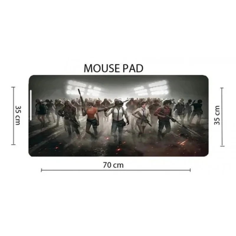 Imagem 3 de 4 do produto Mouse Pad Gamer 700 X 350 X 3 Mm Desenho Do Pu Battlegrounds  Modelo-mp 7035c
