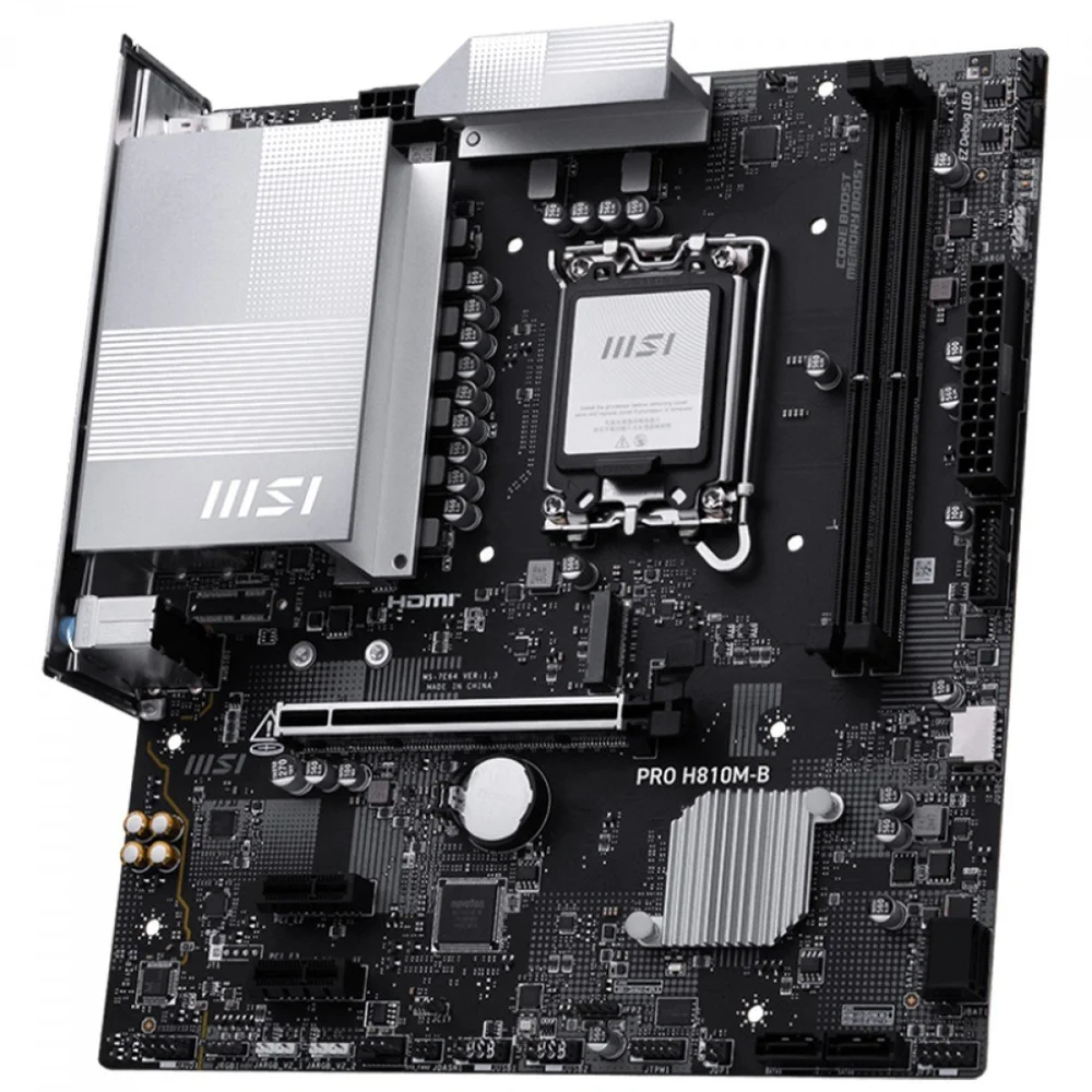 Imagem 4 de 5 do produto Placa Mae Msi Pro H810m-b - Intel 1851 - Ddr5 - Matx - M.2 - HDMI/displayport