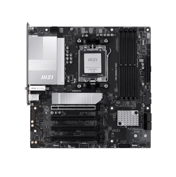 Placa Mãe Msi Pro B850m-p Wifi, Amd Am5, Matx, Wf/blt, Ddr5 - Pro B850m-p Wifi