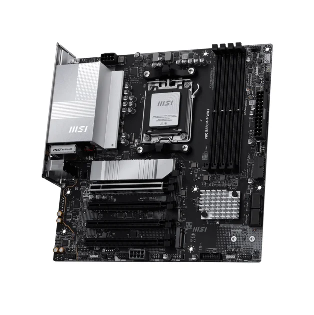 Imagem 2 de 4 do produto Placa Mãe Msi Pro B850m-p Wifi, Amd Am5, Matx, Wf/blt, Ddr5 - Pro B850m-p Wifi