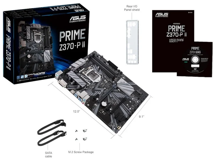 Placa Mae Nova Asu Prime Z370-p Ii LGA 1151 64gb 8 E 9geraçao Nvme M.2 SSD 7