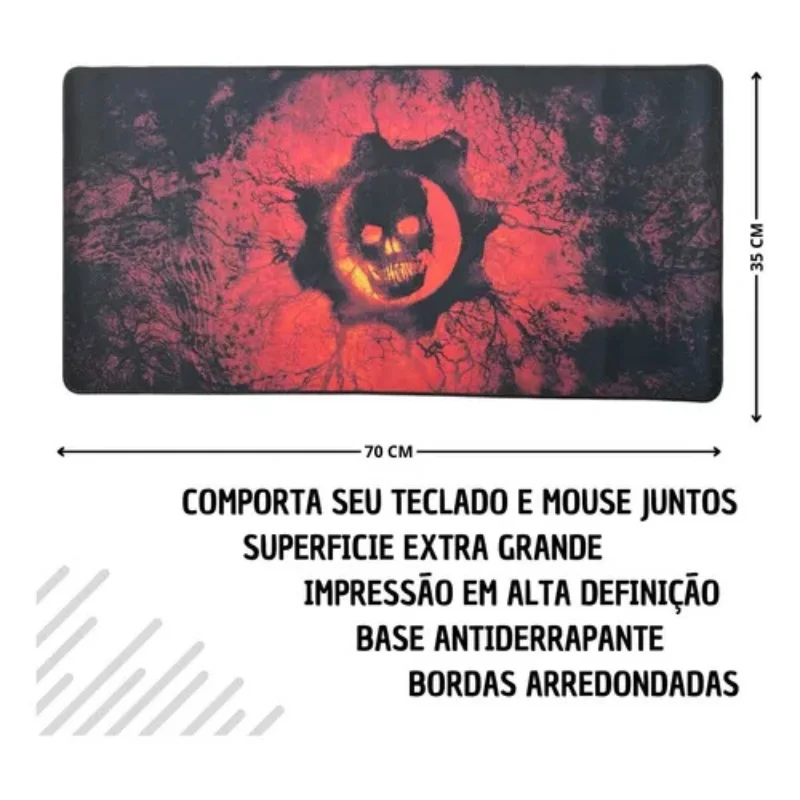 Imagem 4 de 5 do produto Mouse Pad Gamer Jogos Mortais Extra Grande 700x350x3mm Modelo Mp-7035c