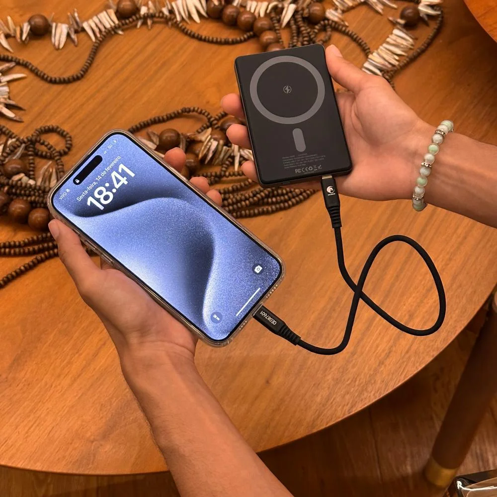 Imagem 2 de 4 do produto Mini Cabo Dragon Usb-c/usb-c 30cm Vx Case Preto (1 Ano De Garantia)