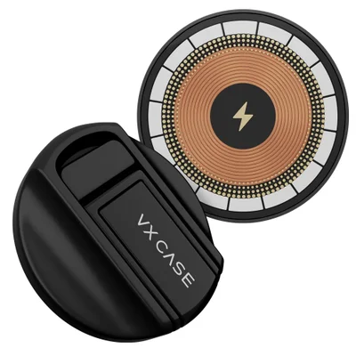 Carregador E Suporte Magsafe Para Smartphone - Mag Ring Charger - Preto