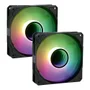 Kit 2 Cooler Fan ARGB Ventoinha Para Gabinete Espelho Infinito PC Gamer Desktop 5v Revenger G-vr340 3