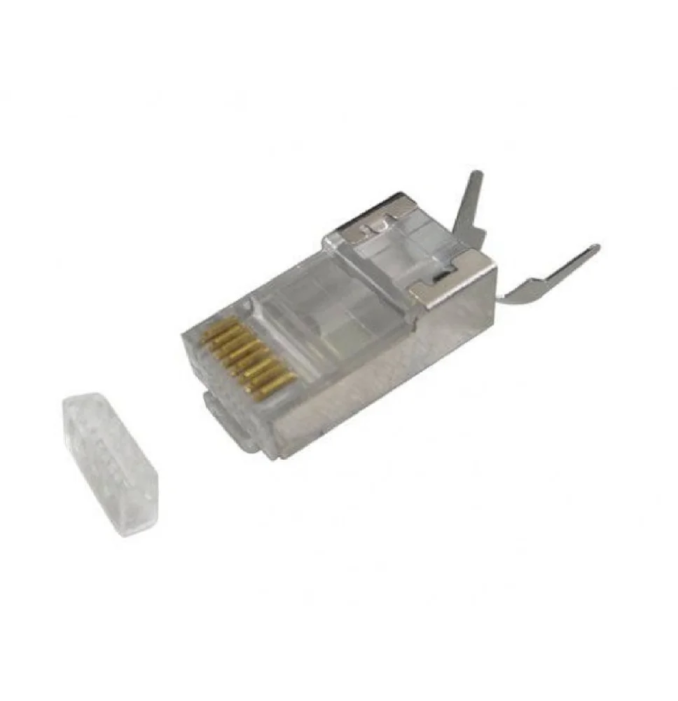 Imagem 3 de 3 do produto Conector Rj45 Cat7 Blindado 40pçs Stp/ftp Cont-rj45c7m40