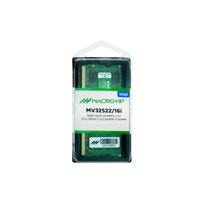 Memória Macrovip 16gb Ddr4 3200mhz Para Notebook - Mv32s22/16