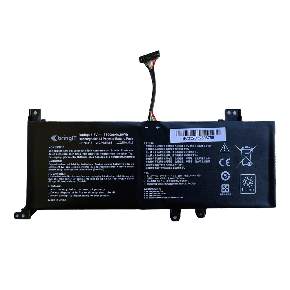 Bateria Para Notebook Asus Vivobook X512fa-br783t 7.7v Bateria Para Notebook Asus Vivobook X512fa-br783t 7.7v