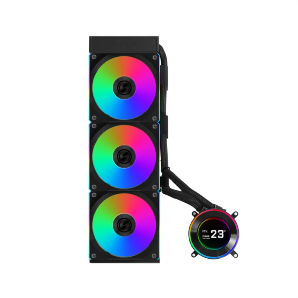 Water Cooler 360mm Lian Li Hydroshift Ii Lcd-c 360cl, Display Lcd, Black - Ghs2lcd36rb 6