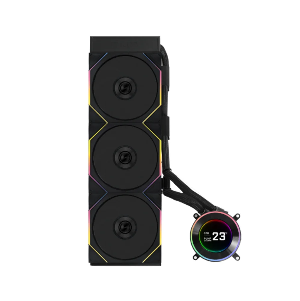 Imagem 4 de 5 do produto Water Cooler 360mm Lian Li Hydroshift Ii Lcd-c 360tl, Display Lcd, Black - Ghs2lcd36tb