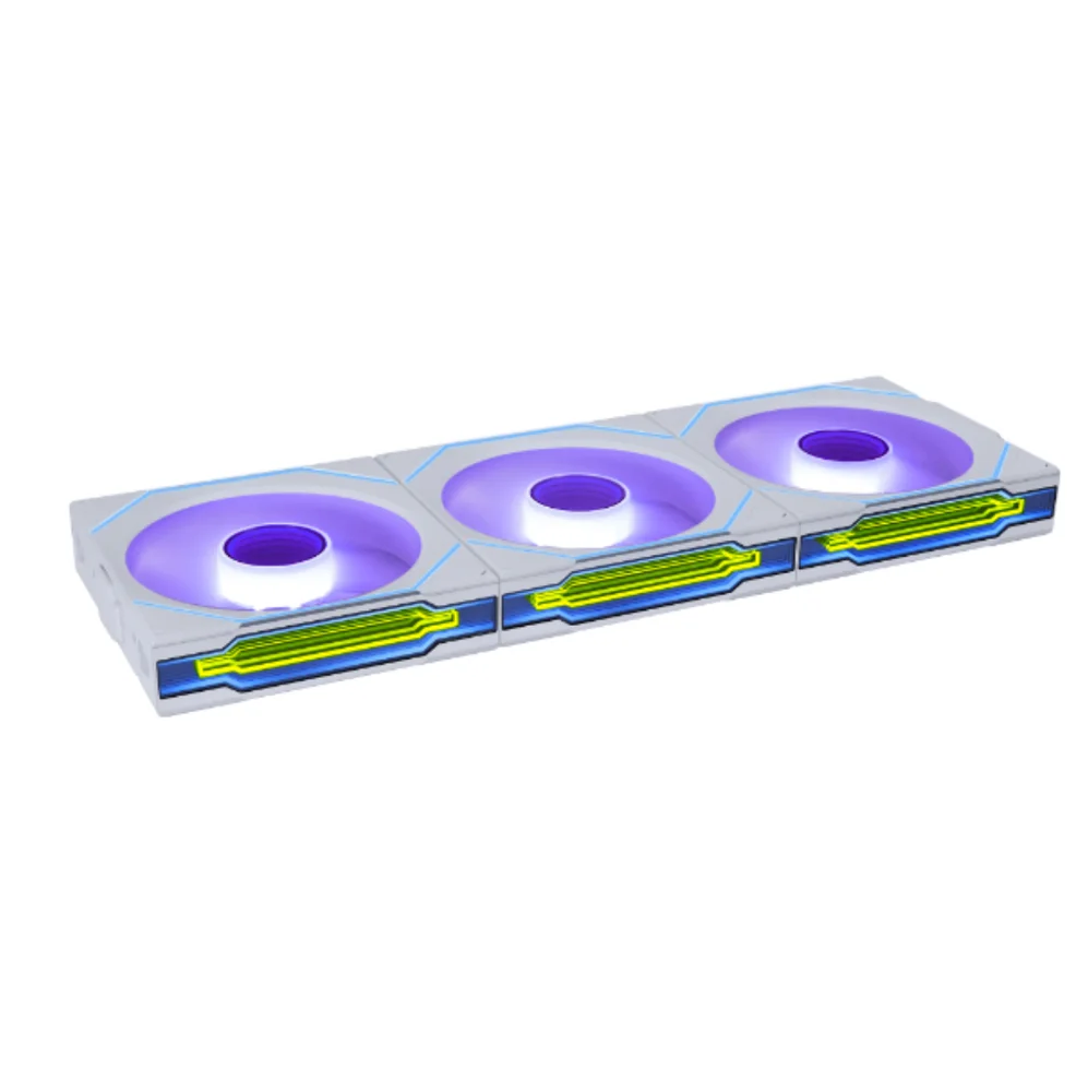 Kit 3 Fans 120mm Lian Li Uni Fan Sl-inf Wireless 120, ARGB, C/ Controladora, White - 12slin1w3w 4
