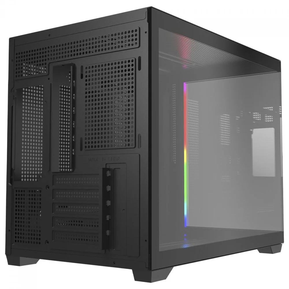 Imagem 4 de 5 do produto Gabinete Gamer Redragon Wideload Mini Lite, RGB, Mid Tower, Vidro Temperado, Matx, Sem Fan, Preto, Ca-611b