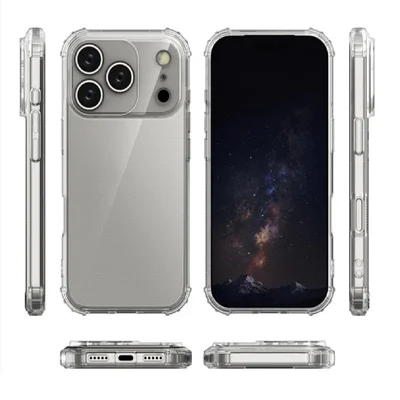 Capa Capinha Antishock Reforçada Transparente Para Iphone 17 Pro Max