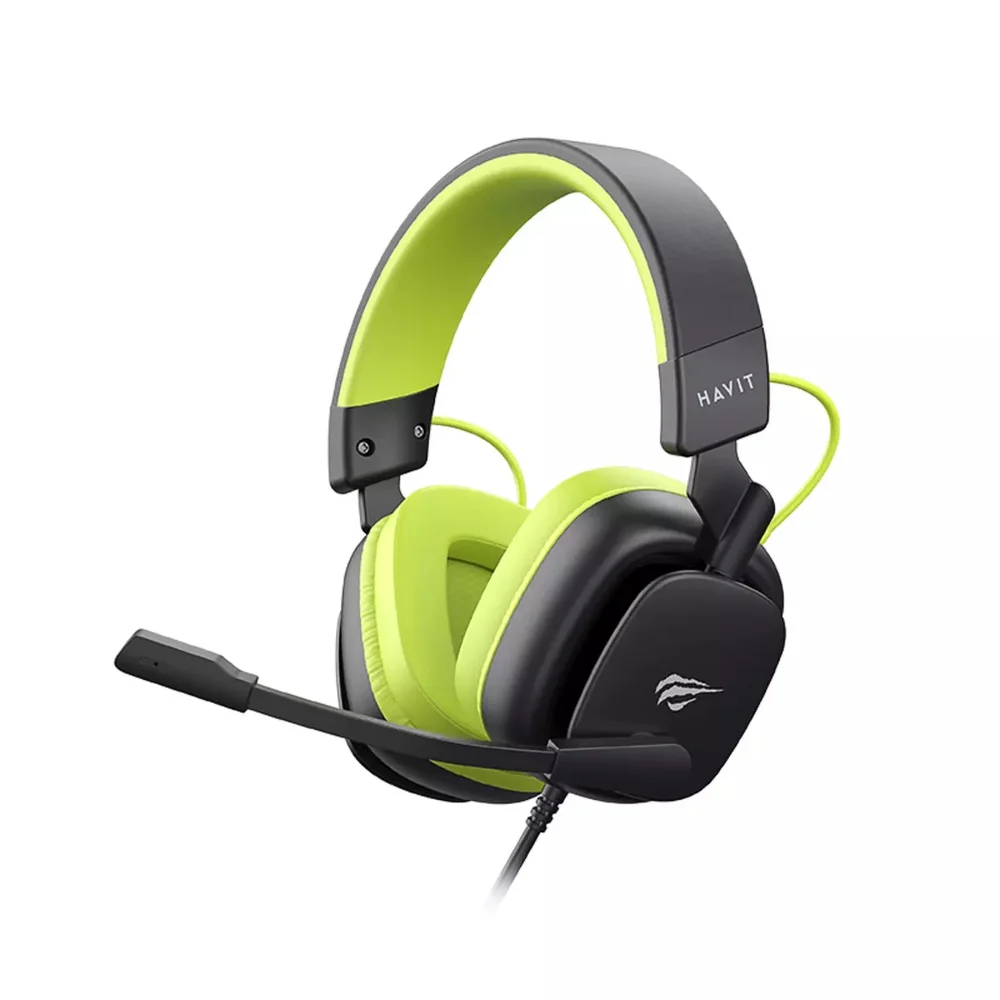 Imagem 2 de 4 do produto Fone De Ouvido Preto E Verde  3,5mm + Usb H2048u