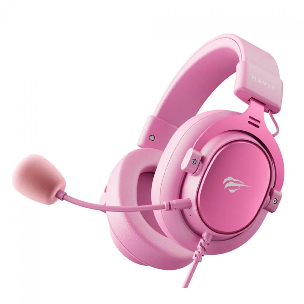 Imagem 2 de 5 do produto Headset Gamer Havit H2015se, 3.5mm, Drivers De 53mm, Rosa