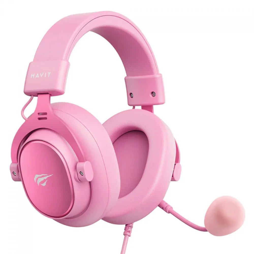 Imagem 3 de 5 do produto Headset Gamer Havit H2015se, 3.5mm, Drivers De 53mm, Rosa