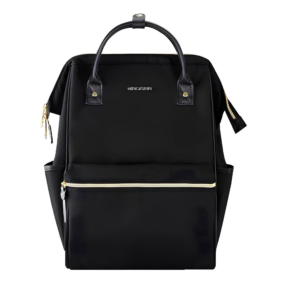 Mochila Kroser Para Laptop 17" Impermeável, Casual Preta