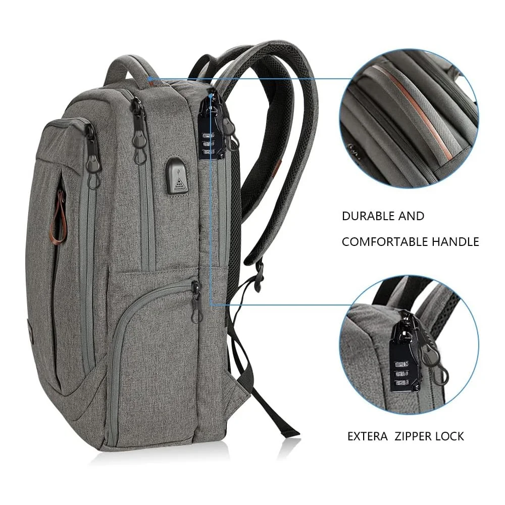Imagem 5 de 5 do produto Mochila Escolar Viagem Kroser Laptop 17,3 Portausb Preta