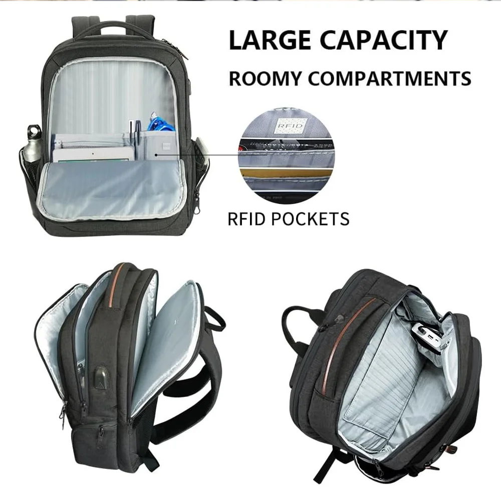 Imagem 4 de 5 do produto Mochila De Viagem Kroser Laptop 17.3" Porta Usb Trabalho