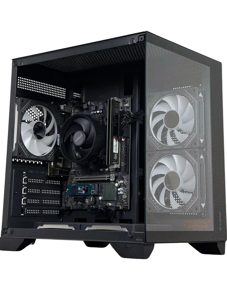 PC Gamer Barato Aquario Black | Ryzen 5 5600gt | 32gb Ram Ddr4 | SSD 1TB Nvme | Win11 Pro - view 2