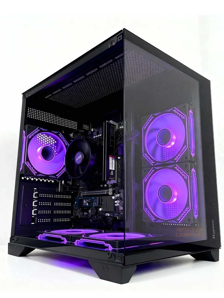 PC Gamer Barato Aquario Black | Ryzen 5 5600gt | 32gb Ram Ddr4 | SSD 1TB Nvme | Win11 Pro - view 5