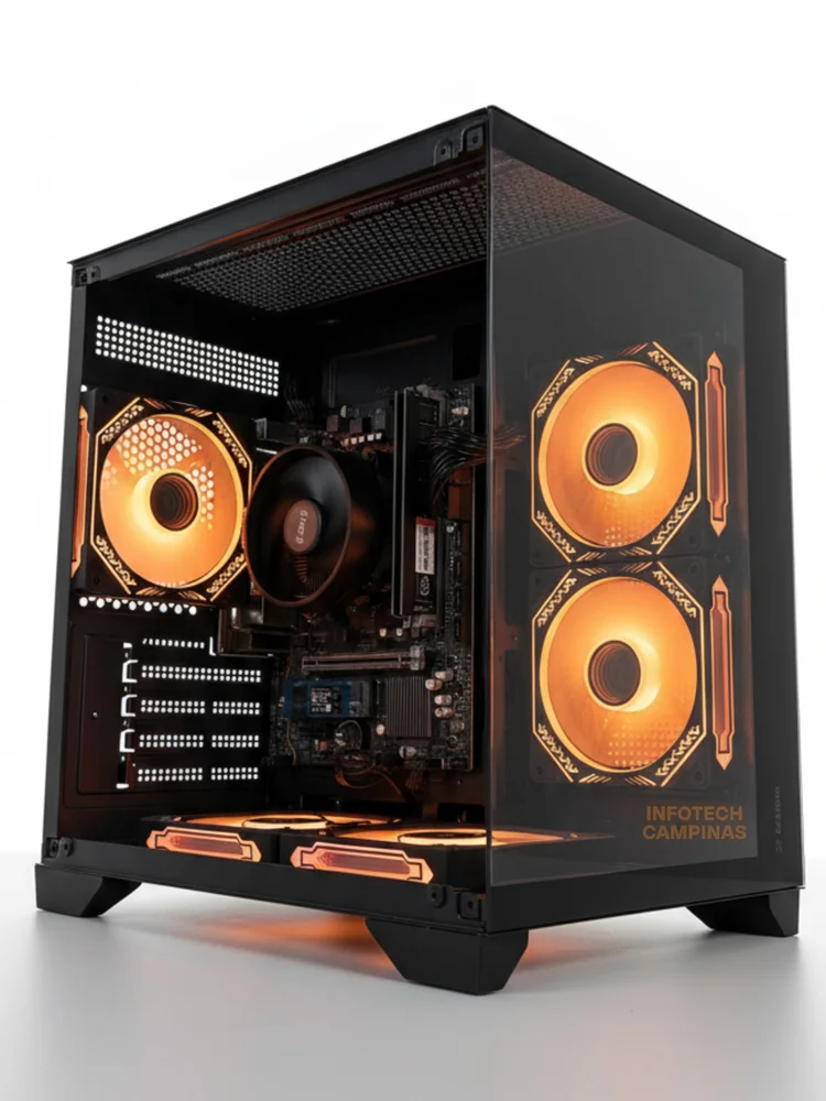 PC Gamer Barato Ryzen 5 5600gt | 16gb Ram Ddr4 | SSD 512gb Nvme | Aquario Preto | Win 11 Pro